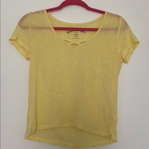 aeropostale yellow short sleeve